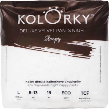 Kolorky Deluxe Velvet Pants Night Sleepy scutece de unică folosință tip chiloțel pentru noapte - imagine 2